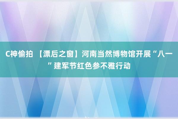 C神偷拍 【漂后之窗】河南当然博物馆开展“八一”建军节红色参不雅行动