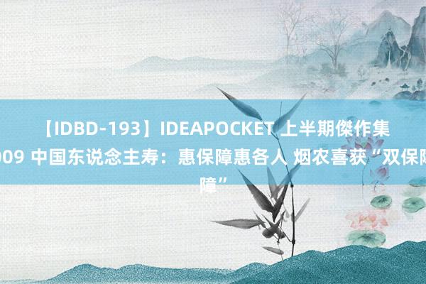 【IDBD-193】IDEAPOCKET 上半期傑作集2009 中国东说念主寿：惠保障惠各人 烟农喜获“双保障”